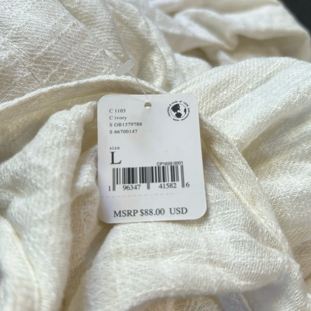 Free People Henriette One Piece in Ivory Size Large NWT
